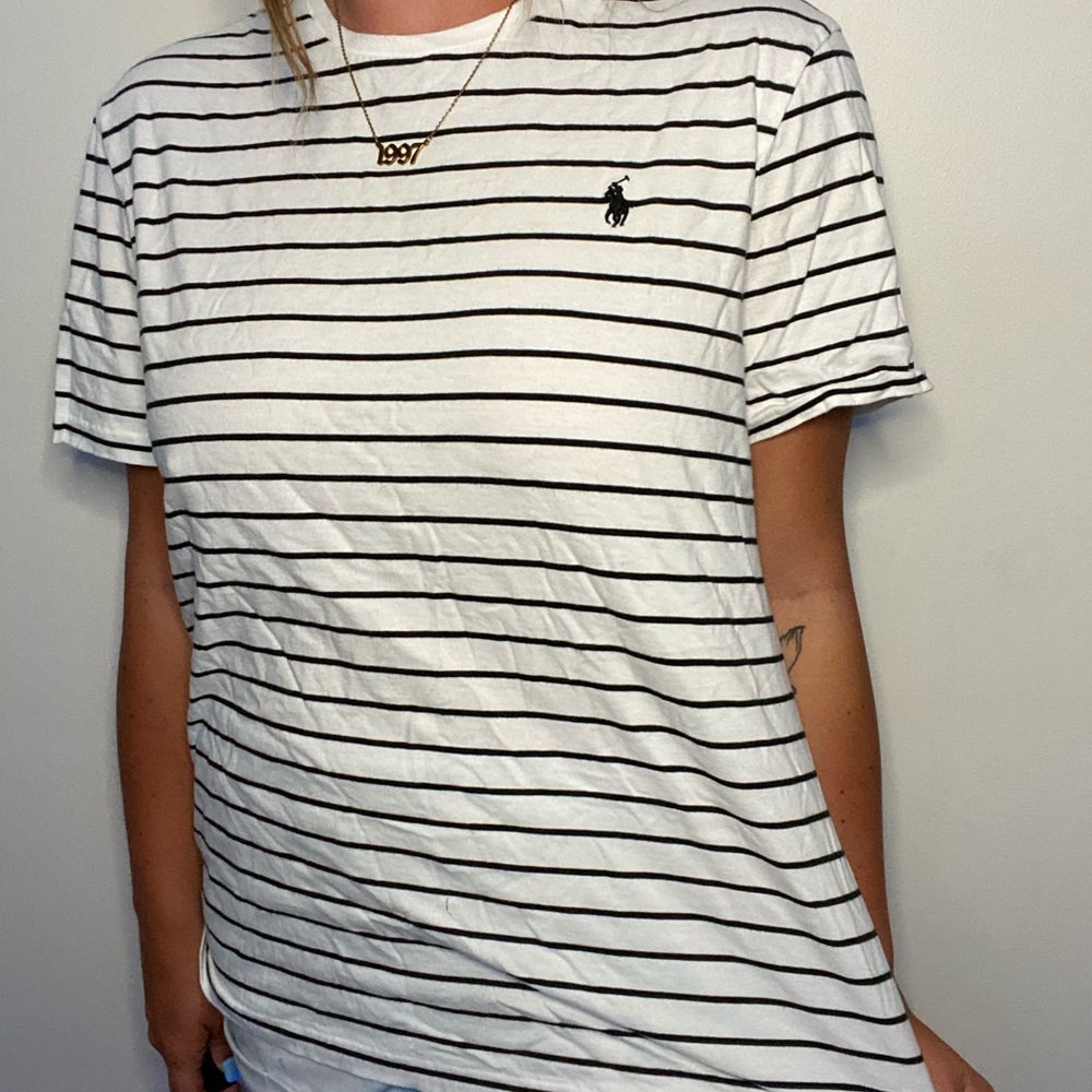 striped rl polo t-shirt